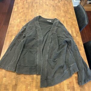 Lucky Brand Cardigan Grey Size Extra Small/Small